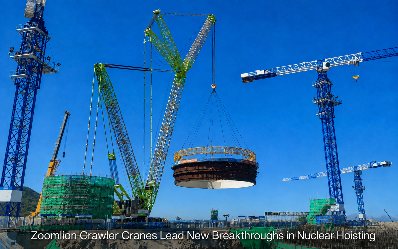zoomlion crawler crane nuclear hoisting