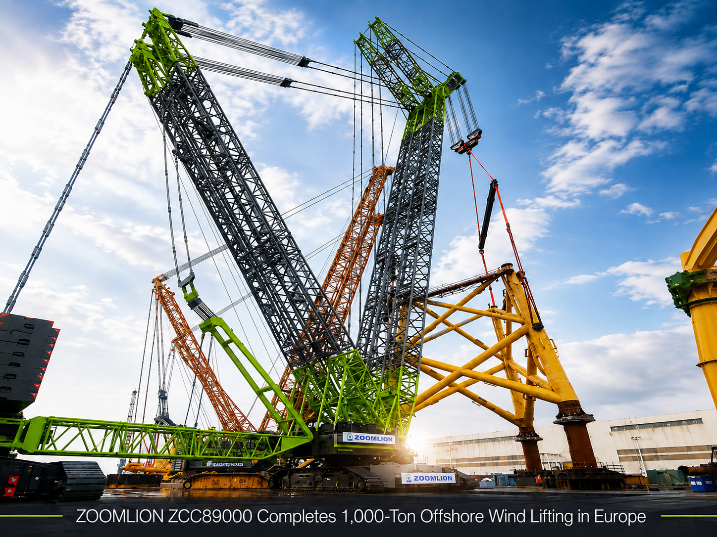 zoomlion crawler crane offshore wind lifting europe